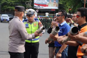 Peresmian Monumen Knalpot Brong: Simbol Penolakan Suara Gangguan Kendaraan di Kabupaten Pati