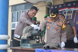 Satlantas Polres Batang musnahan 189 Unit Knalpot Brong