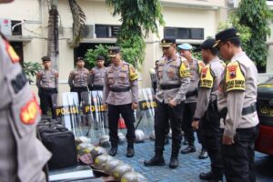 Persiapan Pengamanan Pemilu, Kapolres Banjarnegara Cek Perlengkapan