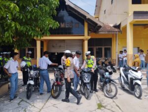 Sasar Pelajar SMK, Satlantas Polres Sukoharjo Gelar Razia dan Edukasi Knalpot Brong