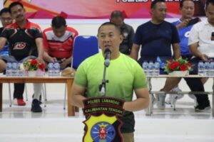 Adakan Turnamen Badminton Kapolres Cup, Polres Lamandau Jaring Atlet