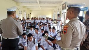 Polresta Pati Sosialisasikan Larangan Knalpot Brong di SMK Negeri 4 Pati