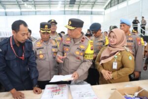 Wakapolda Kalteng Cek Gudang Logistik Pemilu di Kab. Kotim