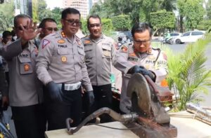 Polrestabes Semarang Buat Posko Knalpot Brong, Warga Diminta Serahkan Sukarela