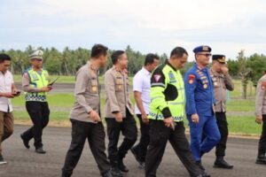 PJU Polda Aceh Patroli Udara dan Pengecekan Kesiapan Pemilu di Aceh Barat