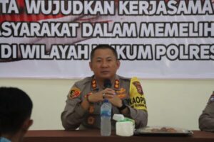 Jumat Curhat, Kapolres Lamandau Beri Pesan pada Forum Komunikasi Kamtibmas