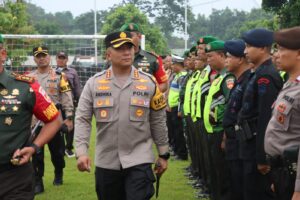 TNI-Polri di Pati Apel Gelar Pasukan Pengamanan Kunjungan Wapres RI