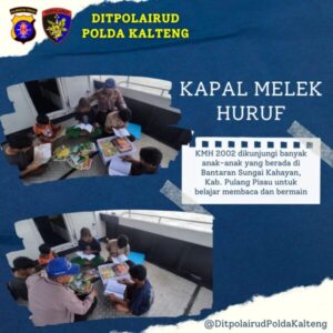 Tingkatkan Minat Baca Anak-anak, Dirpolairud Sediakan Buku Bacaan Diatas Kapal