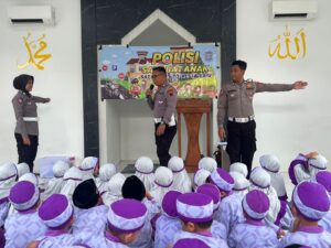 Unit Kamsel Satlantas Polresta Pati Sambut Kunjungan Paud Al Husna Pati untuk Kegiatan Sosialisasi