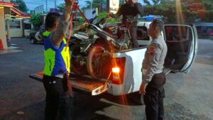 Razia Knalpot Tidak Sesuai Spesifikasi Teknis di Enam Lokasi, Satlantas Polresta Pati Amankan 67 Motor