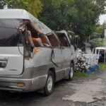 Mobil elf yang kecelakaan menewaskan 2 penumpang di brebes foto diambil jumat 2612024 169