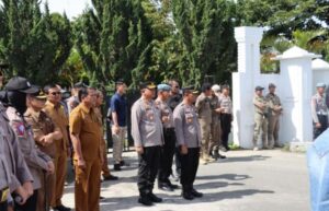 Polres Humbahas Beri Pengamanan Aksi Unjuk Rasa