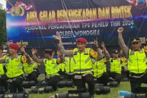 Amankan Pemilu 2024: Dibekali Matras, Polisi Wonogiri akan Menginap di Balai Desa