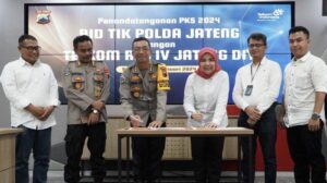 Jamin Layanan Cepat dan Aman, Telkom Regional IV  Dukung Digitalisasi Polda Jawa Tengah