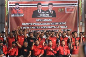 KPA Dan PA Wilayah Langsa Aceh Deklarasi Dukung Prabowo-Gibran