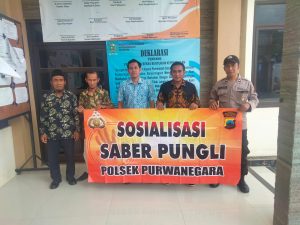 Sosialisasi Saber Pungli, Polsek Purwonegoro Jajaran Banjarnegara Cegah Pungli