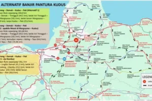 Pemprov Jateng Bersama Polda Jateng Menyiapkan Jalur Alternatif Resmi Banjir Demak