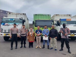 Jamin Keamanan Pendistribusian Logistik Pemilu, Polres Sukoharjo Beri Pengawalan