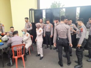 Sie Dokkes Polres Sukoharjo Buka Layanan Kesehatan untuk Personil Jelang Pemilu