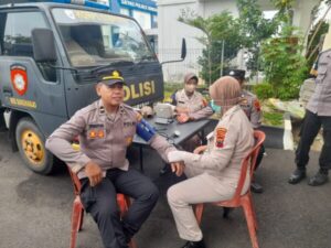 Jaga Kondisi Prima Jelang Pemilu, Sie Dokkes Polres Sukoharjo Buka Layanan Kesehatan