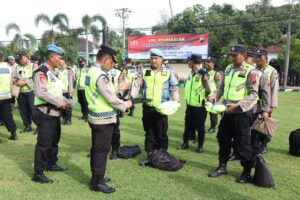 Personil PAM TPS Polres Batang Terima Pembekalan dari Wakapolres Batang