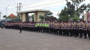 Laksanakan Apel Kesiapan, Polres Sukoharjo Siap Amankan TPS Pemilu 2024