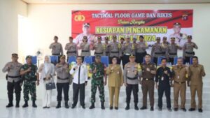 Jelang Hari Pemungutan Suara, Polres Lamandau Gelar Tactikal Floor Game