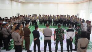 Persiapan Pengamanan Pemilu, Polres Lamandau Gelar Tactikal Floor Game