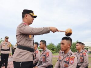 24 Bintara Remaja Polri Ikuti Pembinaan Dan Tradisi di Polres Barsel