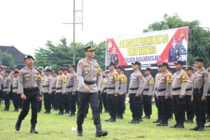 Pengamanan TPS Pemilu 2024, Polres Banjarnegara Gelar Apel Kesiapan Personel