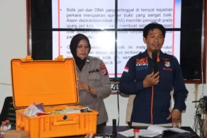 Datangi Sekolah, Satreskrim Polres Lamandau Beri Materi Bioteknologi Forensik