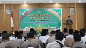 Polres Sukoharjo Adakan Doa Bersama Peringatan Isra Miraj Nabi Muhammad SAW