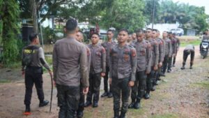 Polres Lamandau Adakan Tradisi Penyambutan Bintara Baru