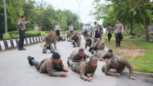 Tradisi Penyambutan Bintara Baru Dilaksanakan Polres Lamandau