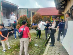 Polres Batang Kawal Ketat Pendistribusian Logistik Pemilu