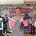 Kapolresta Cilacap Tunjukan Barang Bukti Kasus Pembacokan