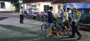 Operasi Malam Minggu: Polisi Pati Sita 13 Sepeda Motor Pelaku Balap Liar