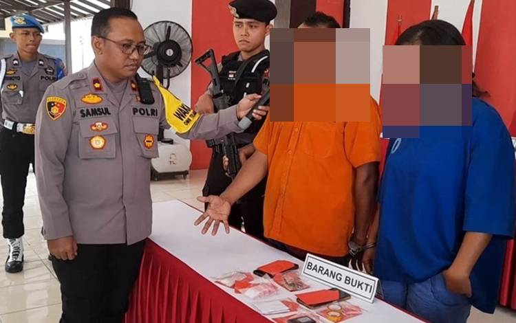 Suami-Istri Diduga Pengedar Sabu Diringkus Polres Lamandau