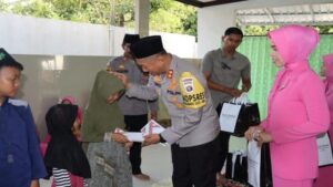 Buka Puasa Bersama Anak Yatim, Kapolres Lamandau Beri Tali Asih