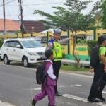 Ciptakan Kelancaran Lalin, Satlantas Polres Sukamara Konsisten Gelar Pengaturan