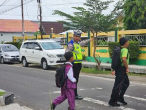 Konsisten Gelar Pengaturan, Satlantas Polres Sukamara Ciptakan Kelancaran Lali