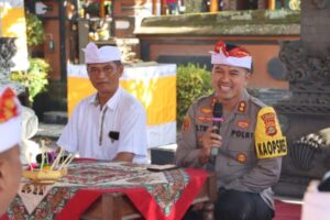 Dharma Wacana Kapolres Jembrana dalam rangka Piodalan Pura Puja Astuti Polres Jembrana