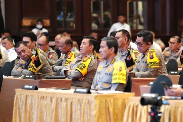 Dipimpin Kapolri, Kapolda Kalteng Ikuti Rakor Linsek Kesiapan Pengamanan Idul