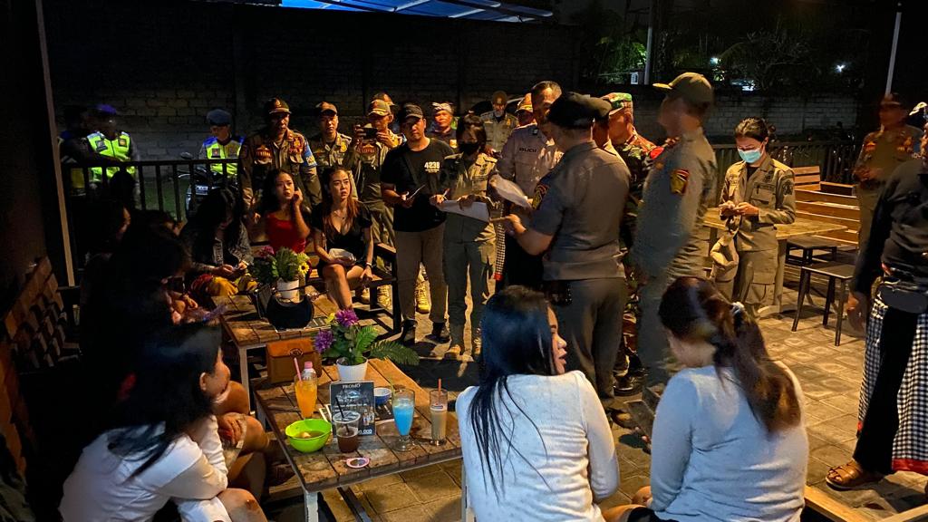 Gandeng Satpol Pp Dan Pecalang, Polres Jembrana Gelar Ops Yustisi