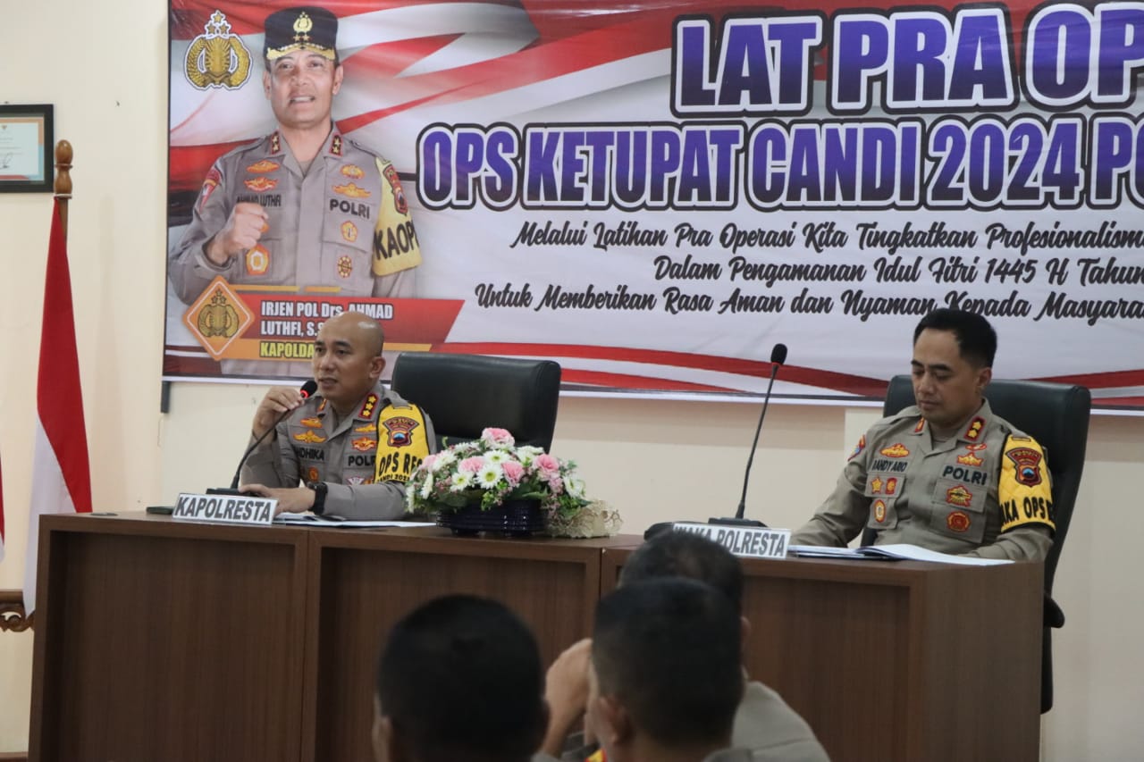 Gelar Latpraops Ketupat Candi 2024, Polresta Pati Siap Hadapi Lebaran