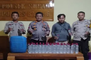 Polsek Subah Gelar Operasi KRYD, Amankan 70 Botol Miras