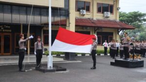 Personil Polres Rembang Ikuti Upacara Hari Kesadaran Nasional