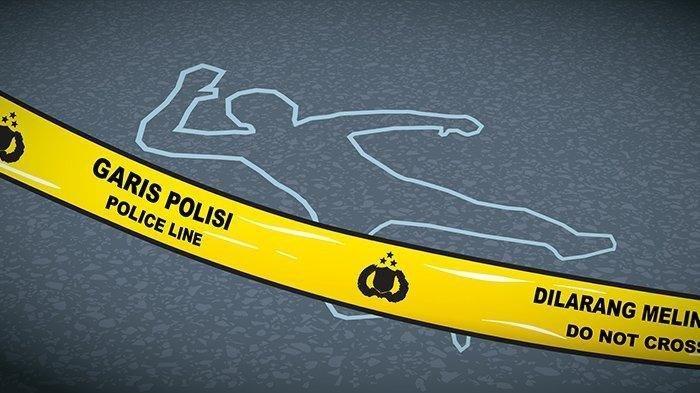 Ilustrasi Kecelakaan Lalu Lintas Dan Garis Polisi