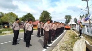 Pastikan Pleno Pemilu Lancar, Hari ke-2 Kapolres Humbahas Pantau Langsung Pengamanan