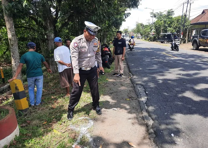 Kecelakaan Libatkan Dua Motor Di Glenmore Banyuwangi, Satu Tewas